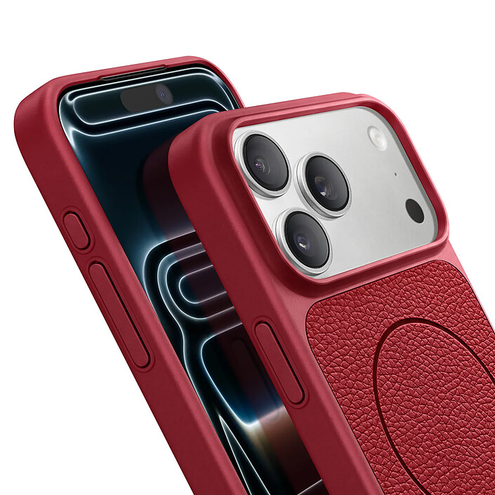 Avis Avizar Coque MagSafe pour iPhone 17 Pro Bi-Matière Antichoc Texture Cuir