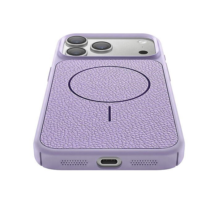 Acheter Avizar Coque MagSafe pour iPhone 17 Pro Bi-Matière Antichoc Texture Cuir