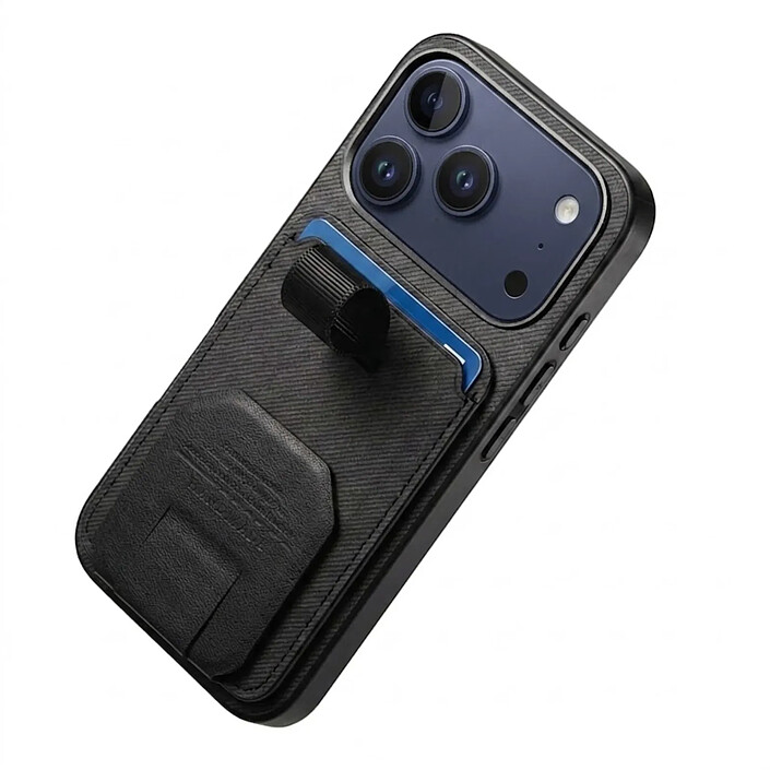 Avis Avizar Coque pour iPhone 17 Pro Effet Tissu avec Support et Porte-Cartes