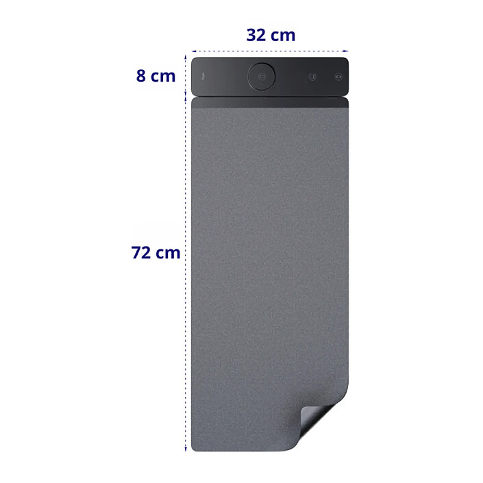 Acheter Partel Tapis de Bureau et Souris Réversible avec Station de Charge Induction 3 en 1 Gris