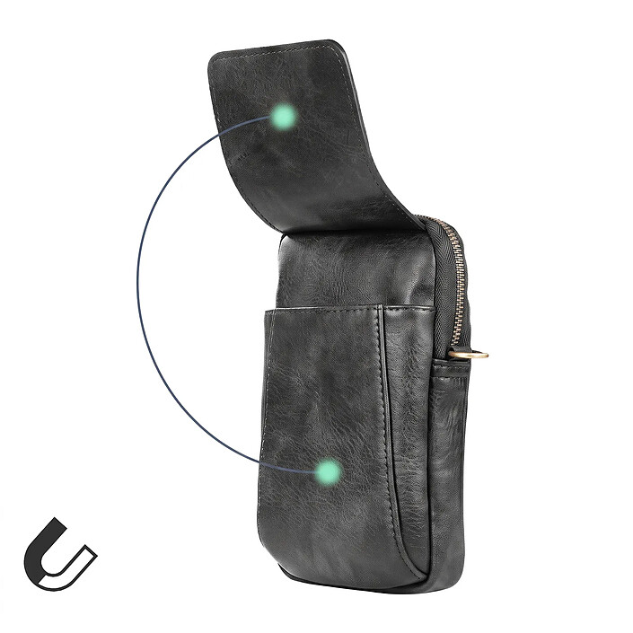 Acheter Avizar Étui Ceinture pour Smartphone en Similicuir avec Bandoulière Amovible