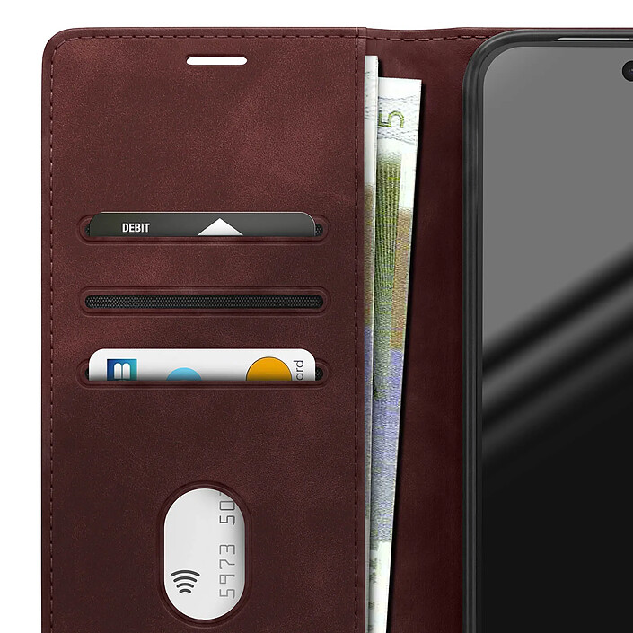 Avizar Étui Portefeuille pour Google Pixel 11 / 11 Pro Effet Daim avec Support pas cher