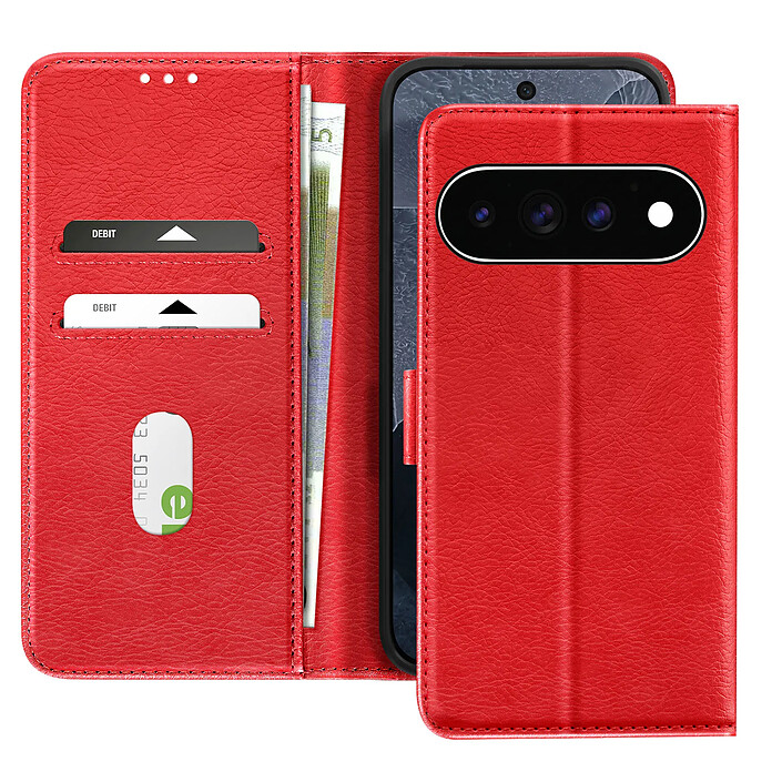 Avizar Étui Portefeuille pour Pixel 11 / 11 Pro Série Chesterfield avec Fonction Support