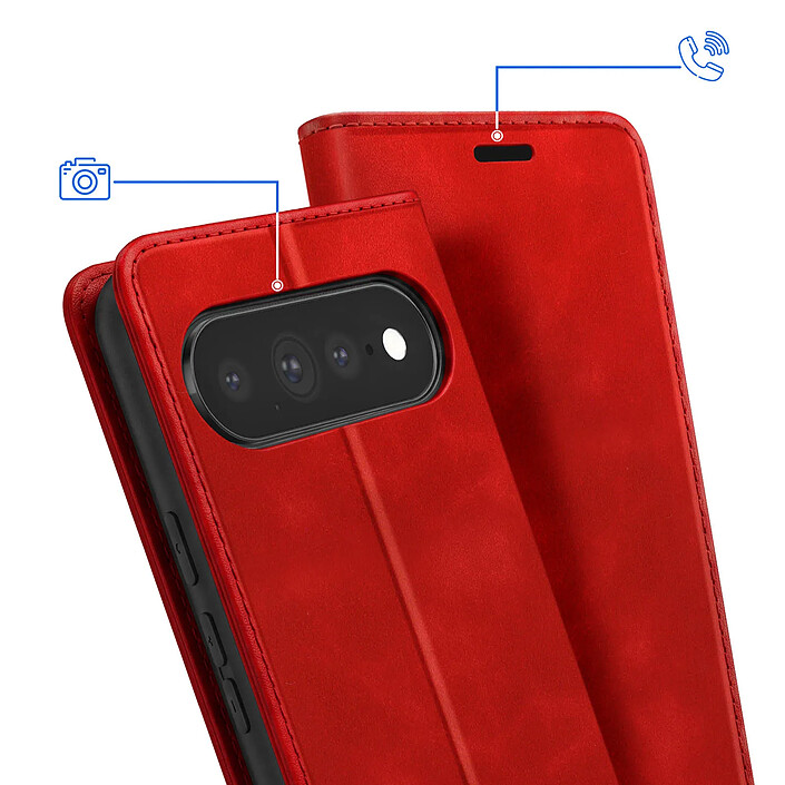 Acheter Avizar Étui Portefeuille pour Google Pixel 11 Pro XL Effet Daim avec Support