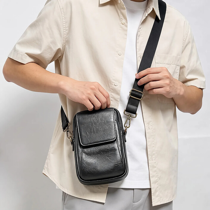 Avizar Étui Ceinture pour Smartphone en Similicuir avec Bandoulière Amovible pas cher