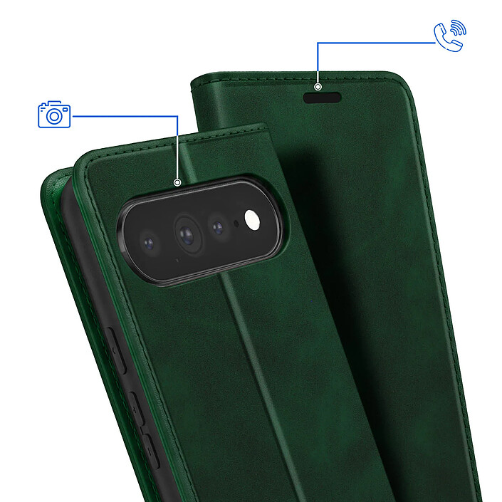 Acheter Avizar Étui Portefeuille pour Google Pixel 11 Pro XL Effet Daim avec Support