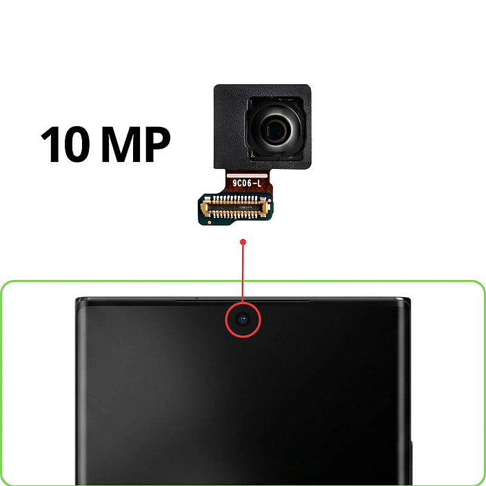 Avis Clappio Caméra Frontale 10MP de Remplacement pour Samsung Galaxy Note 20 Ultra
