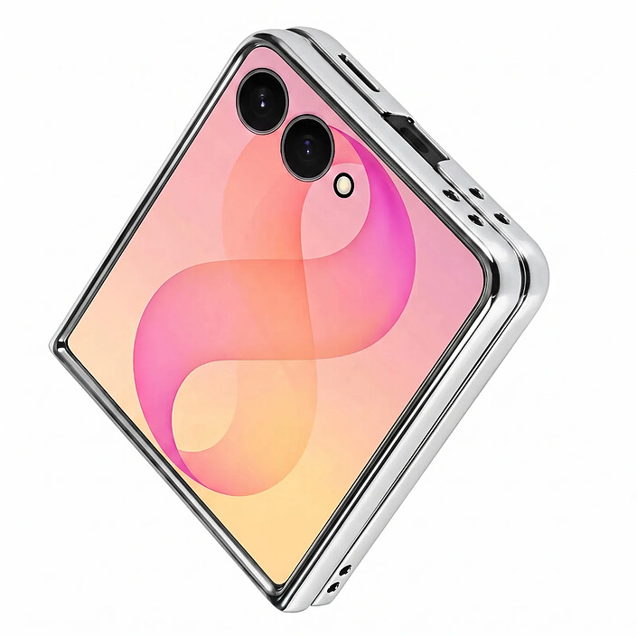 Acheter Avizar Coque pour Samsung Galaxy Z Flip 8 Pailletée avec Contour Chromé