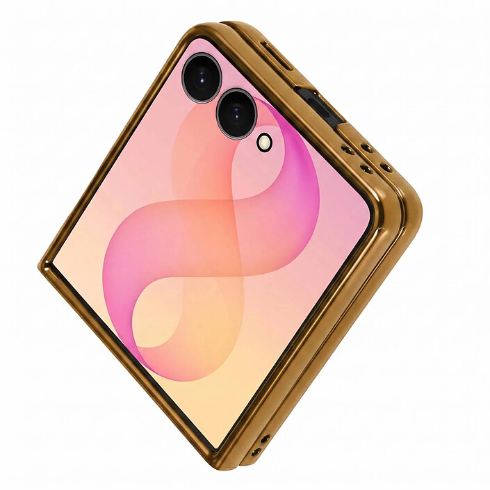 Acheter Avizar Coque pour Samsung Galaxy Z Flip 8 Pailletée avec Contour Chromé