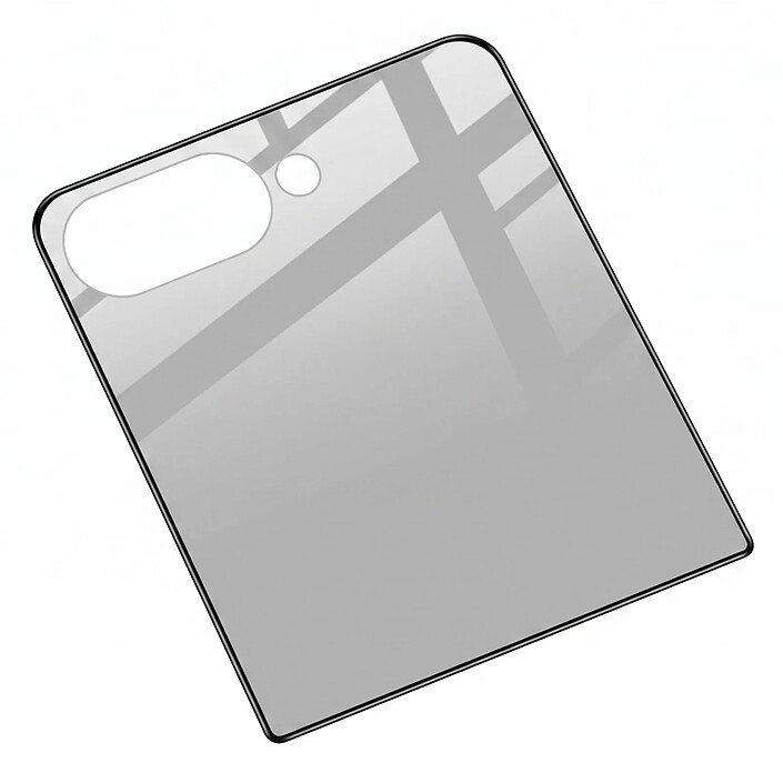 iMak Verre Trempé pour Galaxy Z Flip 8 Écran Externe Anti-Espion Noir transparent