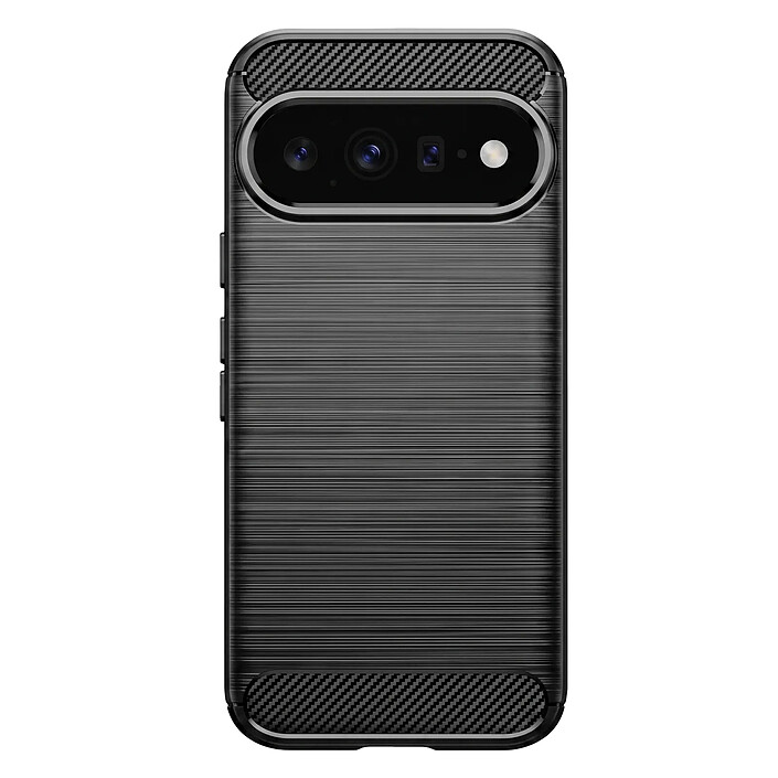 Avizar Coque pour Google Pixel 11 / 11 Pro Effet Métal Brossé avec Contour Caméra