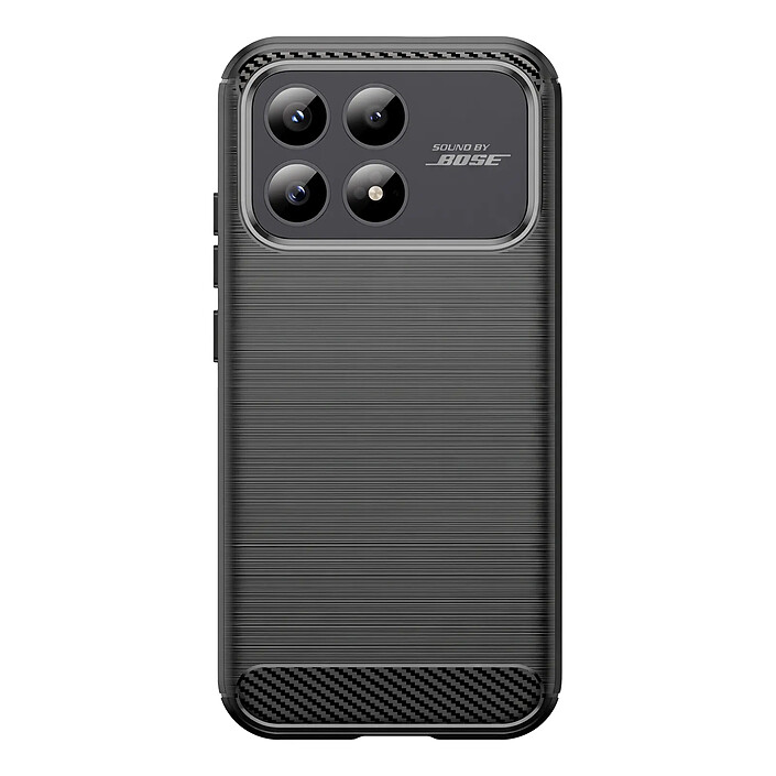 Avizar Coque pour Poco F8 Pro 5G Effet Métal Brossé avec Contour Caméra