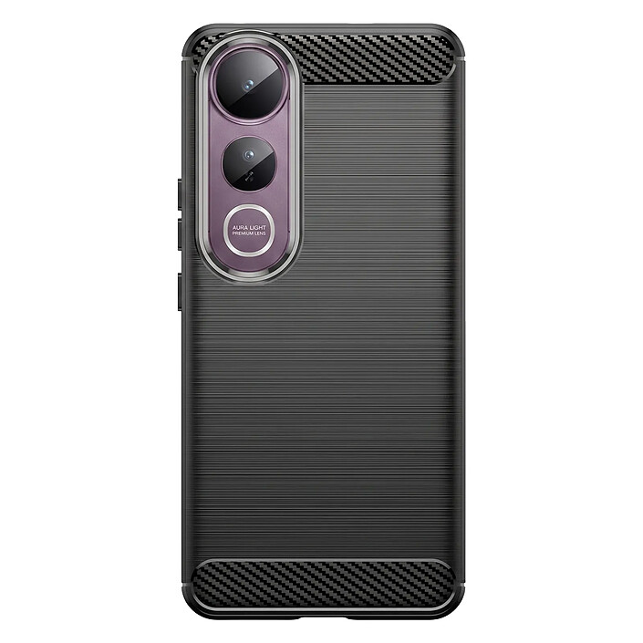 Avizar Coque pour Vivo V50 Lite 5G / 4G Effet Métal Brossé avec Contour Caméra