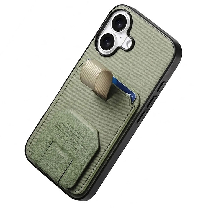 Avis Avizar Coque pour iPhone 17 Effet Tissu avec Support et Porte-Cartes