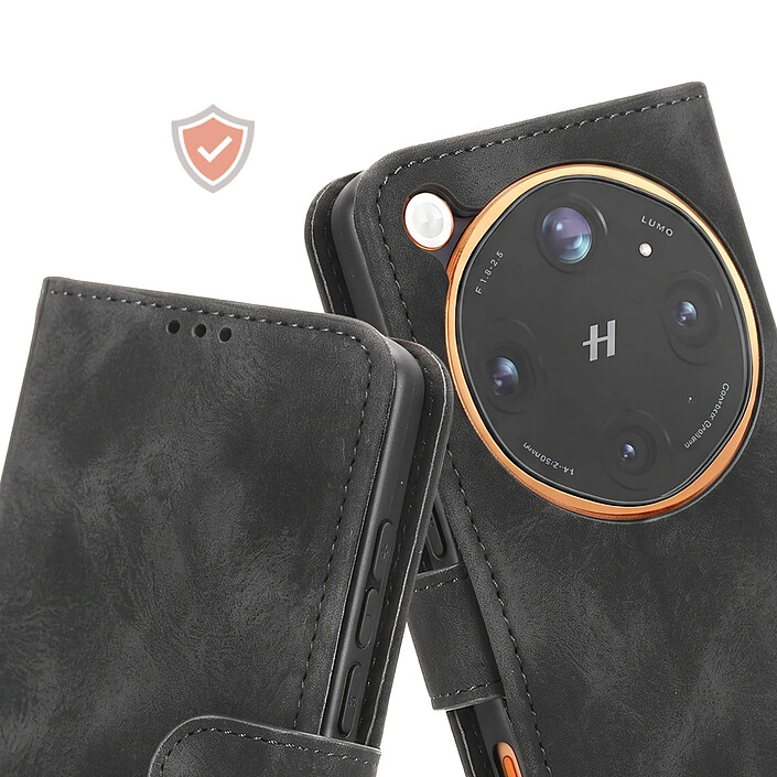 Avizar Étui Portefeuille pour Oppo Find X9 Ultra Effet Cuir de Velours avec Support pas cher