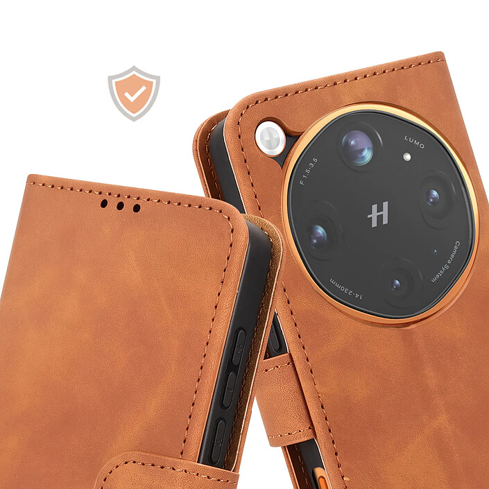 Avizar Étui Portefeuille pour Oppo Find X9 Ultra Effet Cuir de Velours avec Support pas cher