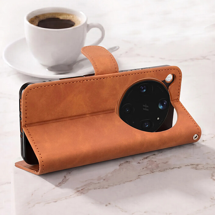 Avis Avizar Étui Portefeuille pour Oppo Find X9 Ultra Effet Cuir de Velours avec Support