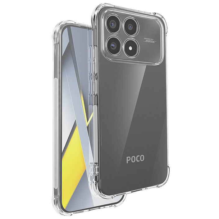 Avizar Coque pour Poco F8 Pro en Silicone Souple avec Coins Renforcés