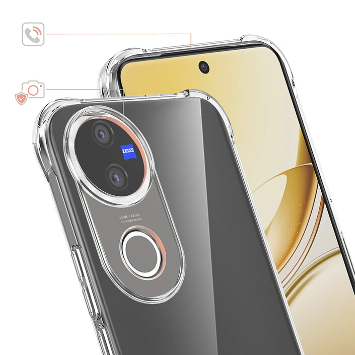 Avis Avizar Coque pour Vivo V50 en Silicone Souple avec Coins Renforcés