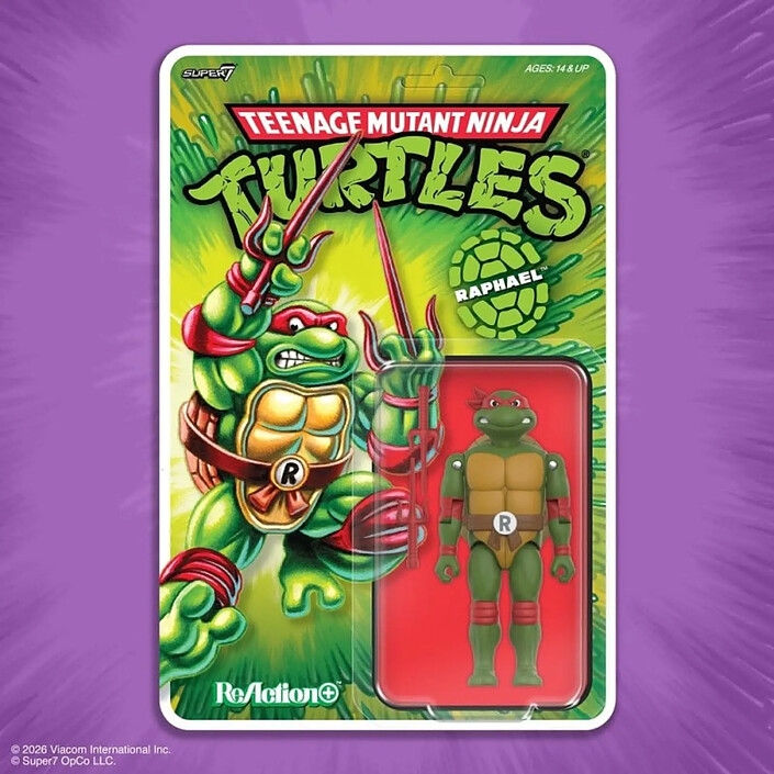 Les Tortues Ninja - Figurine ReAction+ Wave 01 Raphael