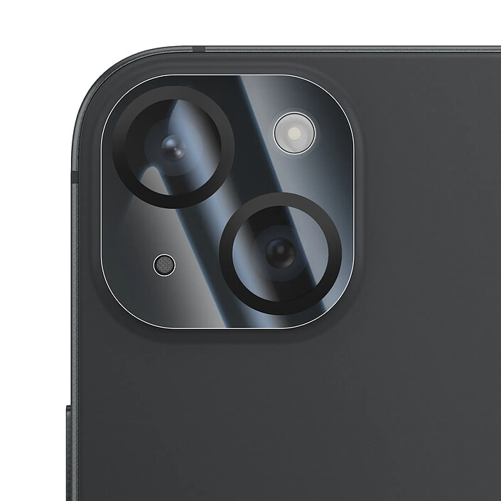 Zanaé Protection Caméra pour iPhone 15 / 15 Plus en Verre Trempé et Aluminium Renforcé Transparent pas cher
