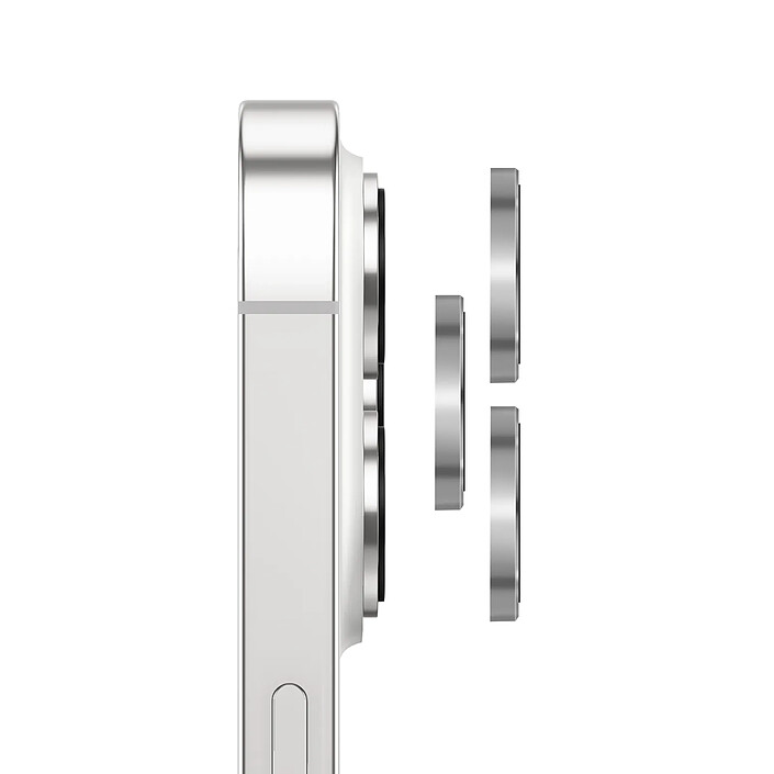 Avis Zanaé Protection Caméra pour iPhone 13 Pro / 13 Pro Max en Verre Trempé et Aluminium Argent