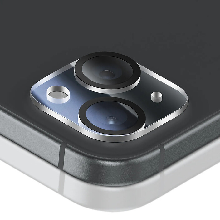 Acheter Zanaé Protection Caméra pour iPhone 15 / 15 Plus en Verre Trempé et Aluminium Renforcé Transparent