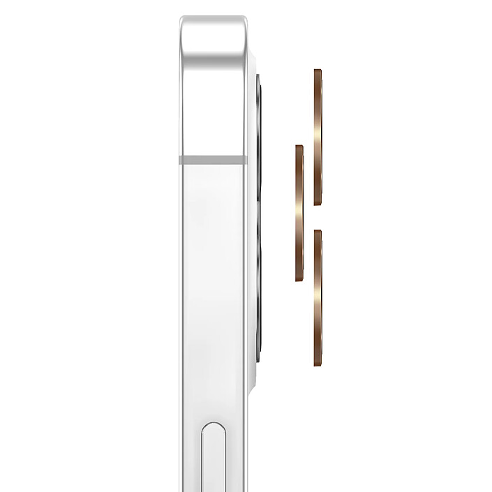 Avis Zanaé Protection Caméra pour iPhone 12 Pro en Verre Trempé et Aluminium Renforcé Dorée