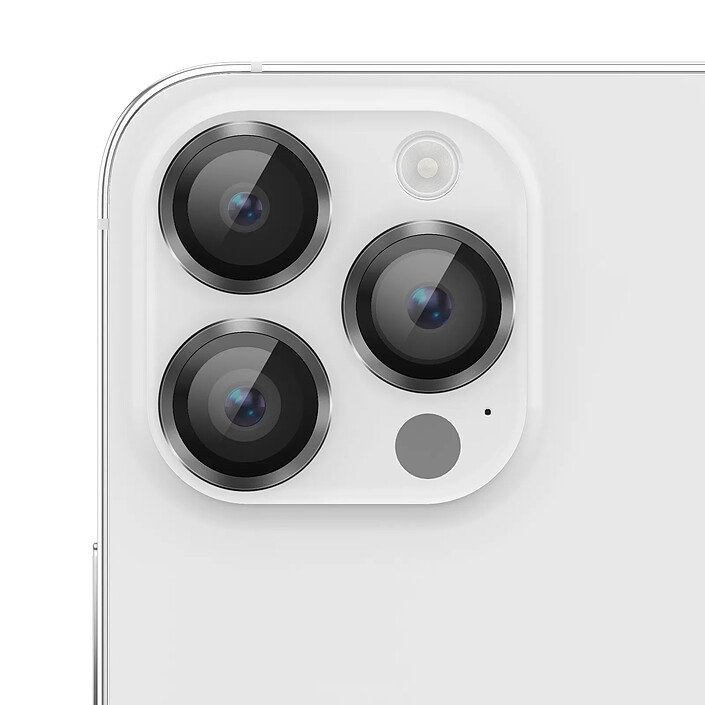 Zanaé Protection Caméra pour iPhone 14 Pro / 14 Pro Max en Verre Trempé Noir pas cher