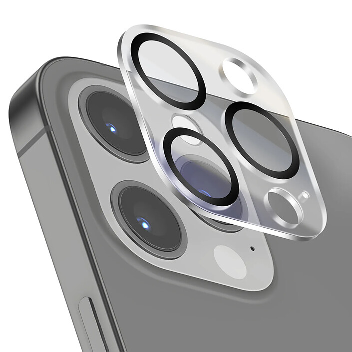 Zanaé Protection Caméra pour iPhone 12 Pro en Verre Trempé et Aluminium Renforcé Transparent