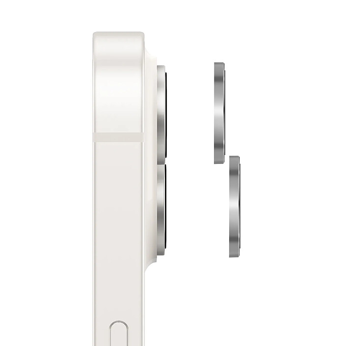 Avis Zanaé Protection Caméra pour iPhone 14 / 14 Plus en Verre Trempé et Aluminium Renforcé Argent