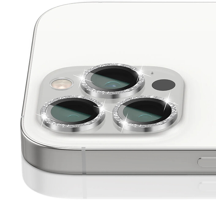 Acheter Zanaé Protection Caméra pour iPhone 13 Pro / 13 Pro Max en Verre Trempé et Aluminium Argent