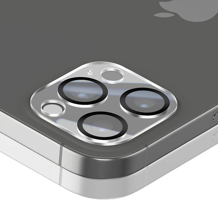 Acheter Zanaé Protection Caméra pour iPhone 12 Pro en Verre Trempé et Aluminium Renforcé Transparent