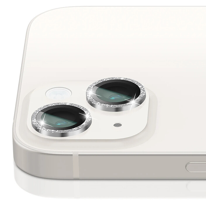 Acheter Zanaé Protection Caméra pour iPhone 14 / 14 Plus en Verre Trempé et Aluminium Renforcé Argent
