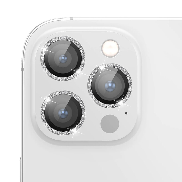 Zanaé Protection Caméra pour iPhone 12 Pro en Verre Trempé et Aluminium Renforcé Argent pas cher