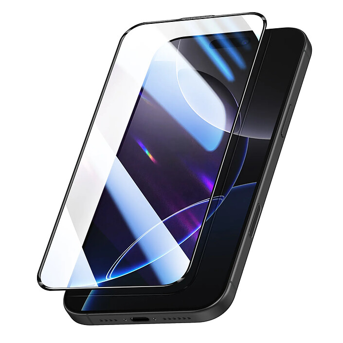 Zanaé Verre Trempé pour iPhone 16 Pro Max Antichoc avec Kit de Pose Magic Box Transparent