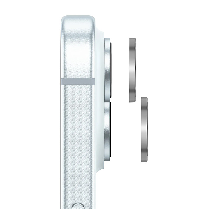 Avis Zanaé Protection Caméra pour iPhone 15 / 15 Plus en Verre Trempé et Aluminium Renforcé Argent