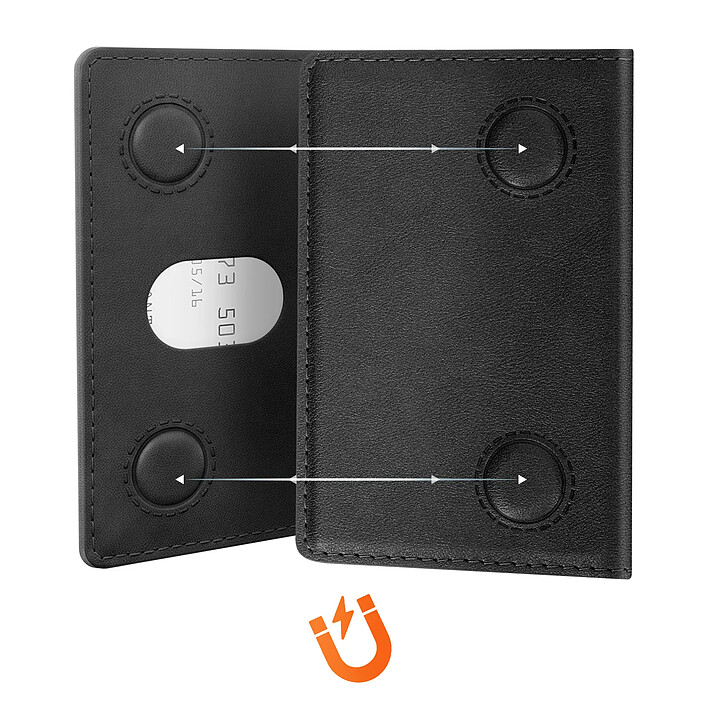 Avizar Porte-cartes pour iPhone MagSafe à 3 Volets Pliables et 5 Fentes avec Support pas cher