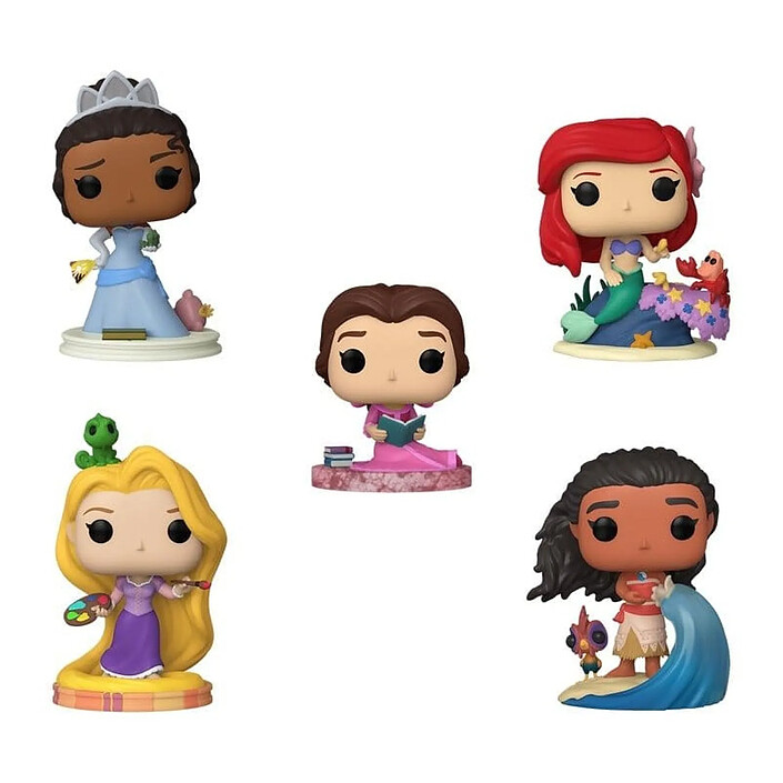 Disney - Pack 5 figurines POP! Black Friday Disney Princess 9 cm