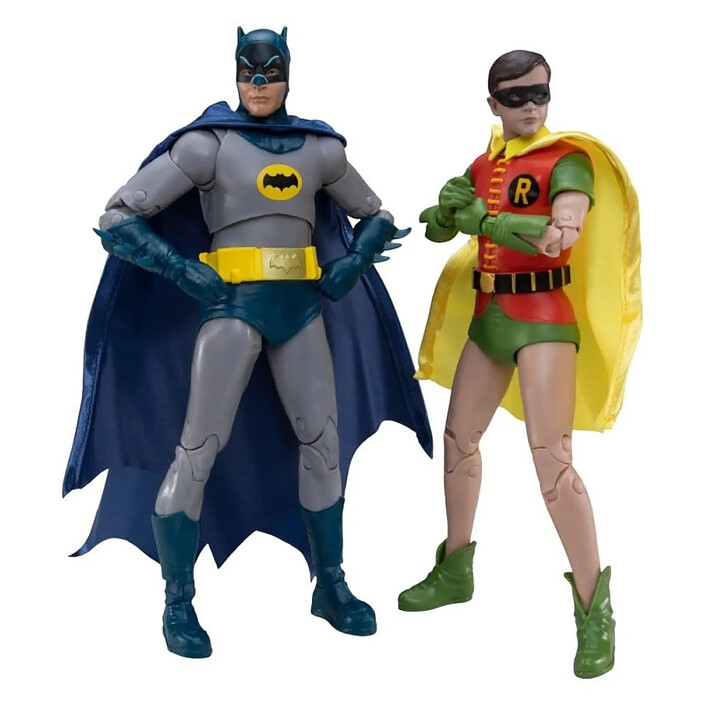 DC Multiverse - Pack 2 figurines McFarlane Collector Edition Classic TV Series Batman et Robin 18 cm