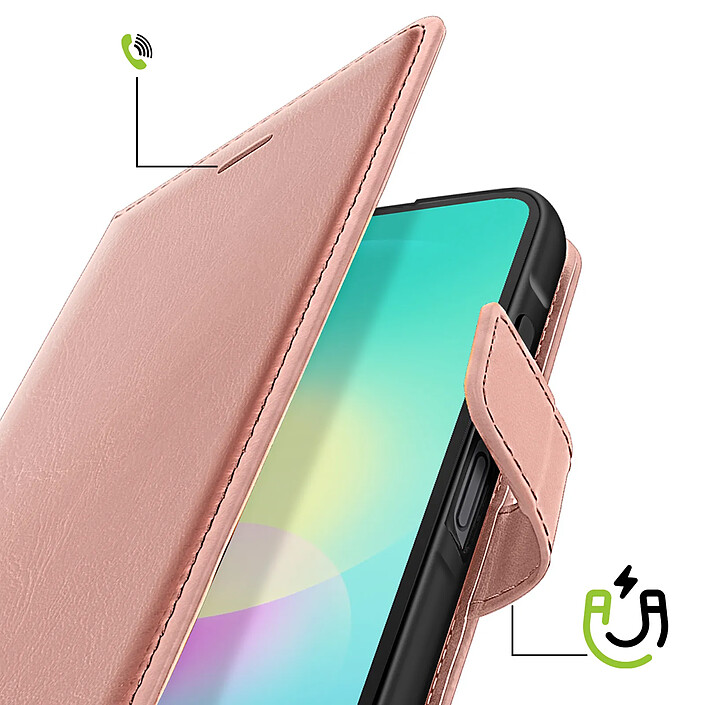 Avis Mayaxess Étui Portefeuille pour Samsung Galaxy A27 avec Support Vidéo et Dragonne Rose gold