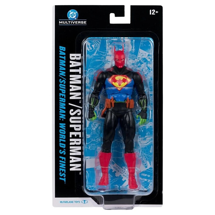 DC Multiverse - Figurine Batman (Superman World's Finest) 18 cm pas cher