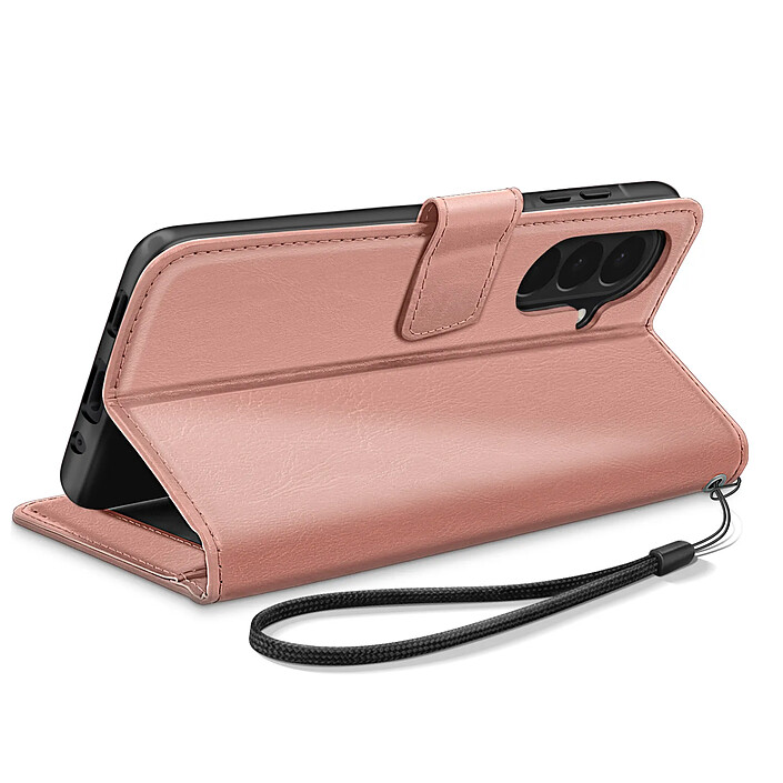 Acheter Mayaxess Étui Portefeuille pour Samsung Galaxy A27 avec Support Vidéo et Dragonne Rose gold
