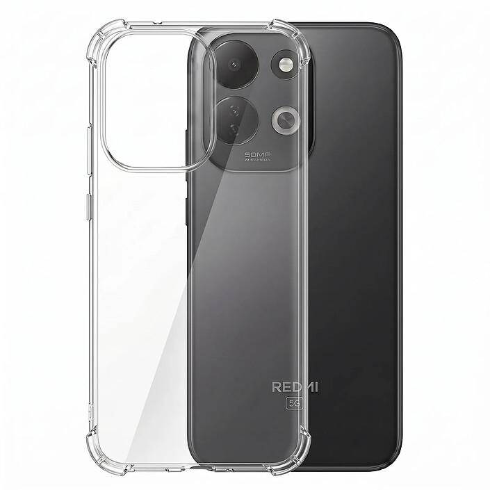 Zanaé Coque pour Xiaomi Redmi 17 en Silicone Coins Renforcés Antichoc Transparent pas cher
