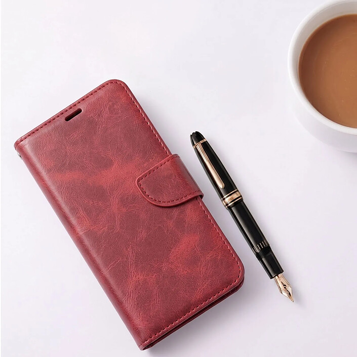 Avizar Étui Portefeuille pour Redmi 17C 5G Vintage avec Support Vidéo et Dragonne pas cher