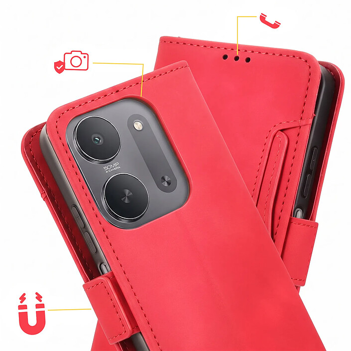 Avis Avizar Étui pour Xiaomi Redmi 17C 5G avec Porte-Cartes Amovible et Support Vidéo