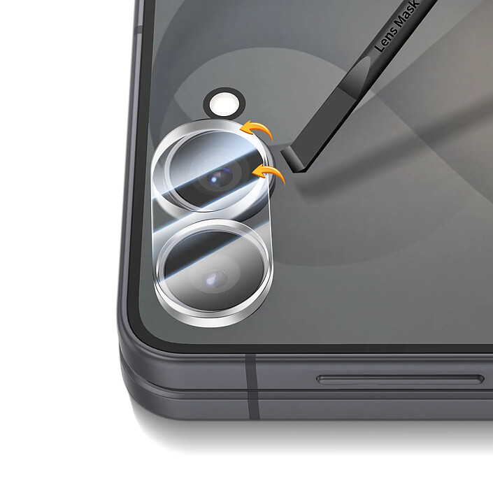 Générique Lot de 2 Verres Trempés Caméra pour Samsung Galaxy Z Flip8 Antichoc Transparent pas cher