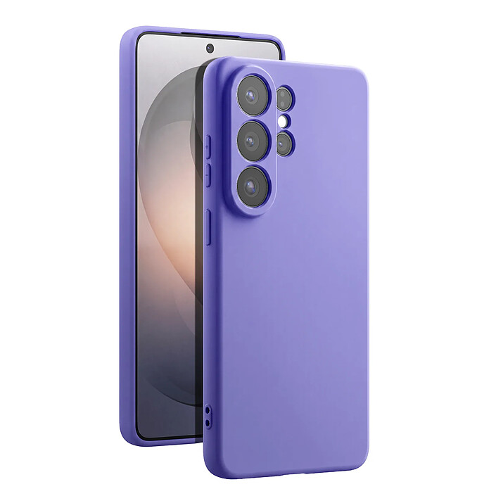 Coque pour Galaxy S26 Ultra en Silicone Soft-Touch avec Doublure Microfibre Violet