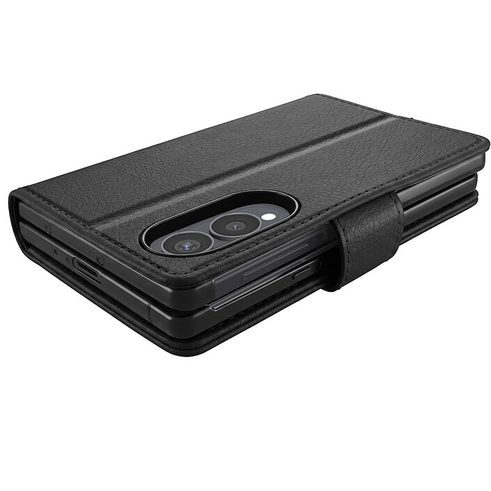 Avis Étui à Clapet pour Galaxy Z Fold 8 Série Chesterfield Effet Cuir Texturé Noir