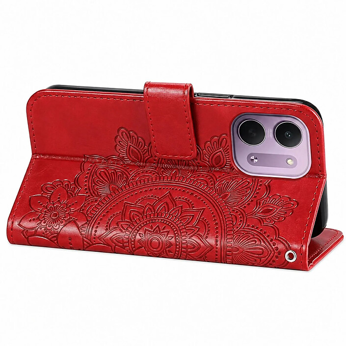 Avis Avizar Étui Portefeuille pour Redmi 17C 5G Motif Mandala avec Support